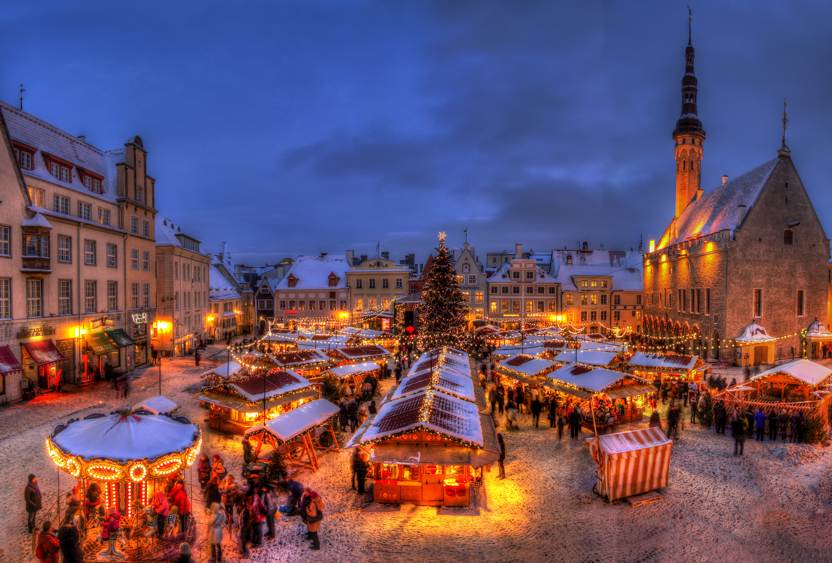 Kerstmarkt in Tallinn, Estland