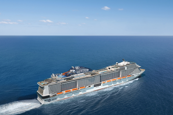Het nieuwe vlaggenschip van MSC Cruises de MSC Bellissima