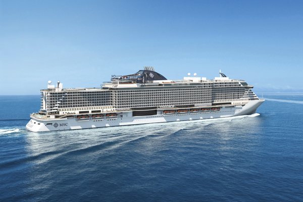 Hoe de nieuwe MSC Seaside er ongeveer uit gaat zien