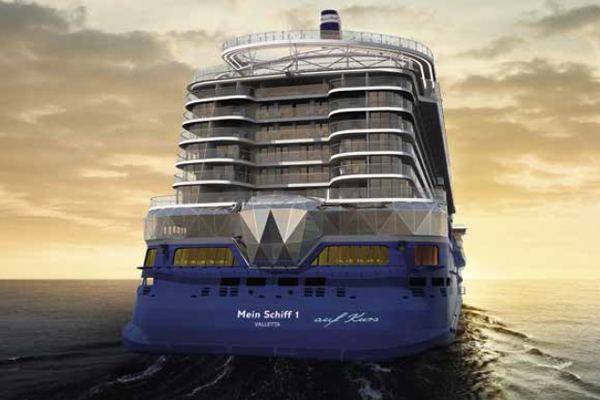 De nieuwe Mein Schiff 1 van TUI